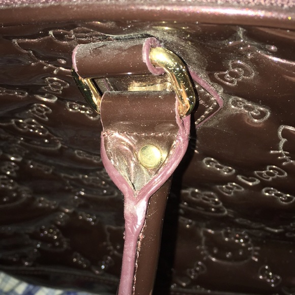 Loungefly Hello Kitty Embossed Brown Purse EUC - Picture 7 of 7